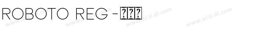 roboto reg字体转换